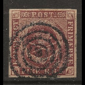 Danmark AFA 1 - 4 RBS Ferslew flot m�rke med brede rammer med lux stumpt stempel-0002