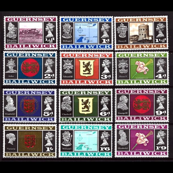 Guernsey postfrisk AFA 1-12