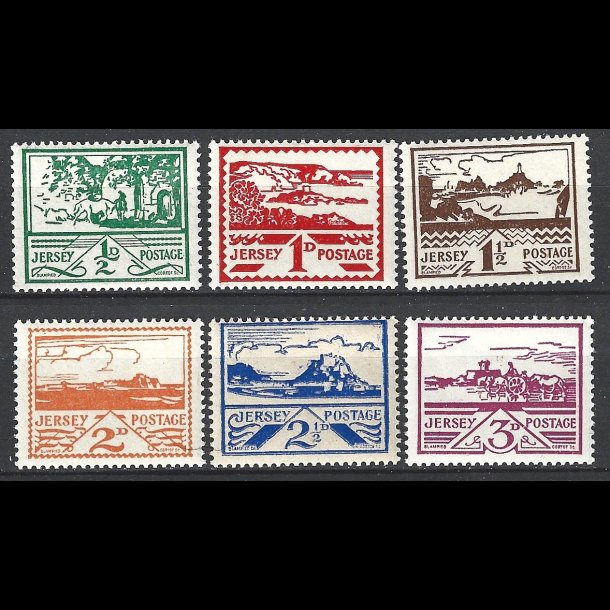 Jersey postfrisk AFA 3-8 bes�tt.