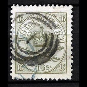 Danmark AFA 15 stemplet, AFA kr. 1.400,00