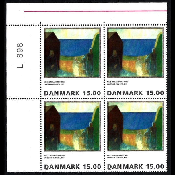 Danmark postfrisk marginalblok L898