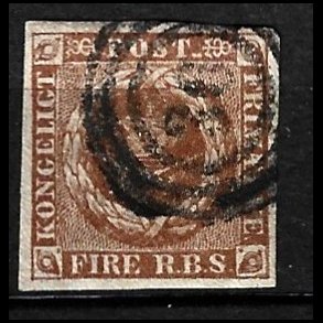 Danmark AFA 1, 4 RBS, type IIIb stemplet