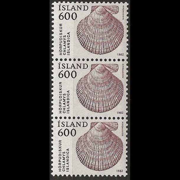 Island postfrisk AFA 578  3-stribe