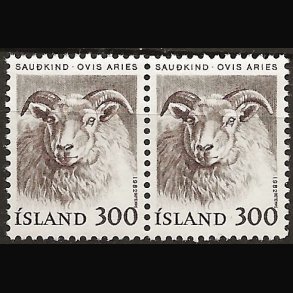 Island AFA 581 postfrisk parstykke