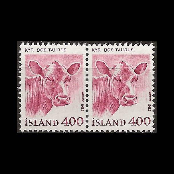 Island postfrisk AFA 582 parstykke