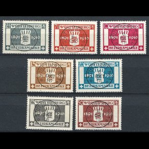 W�rttemberg AFA 70-76 stemplet AFA 240,00
