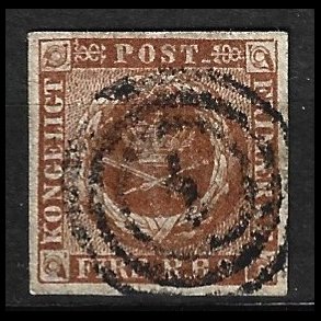 Danmark AFA 1, 4 RBS, type IIIb stemplet