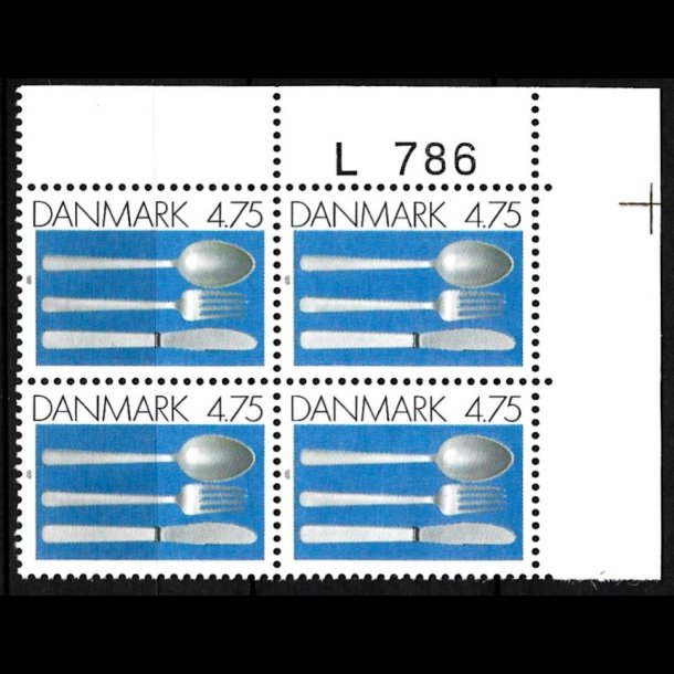 Danmark postfrisk marginalblok L786