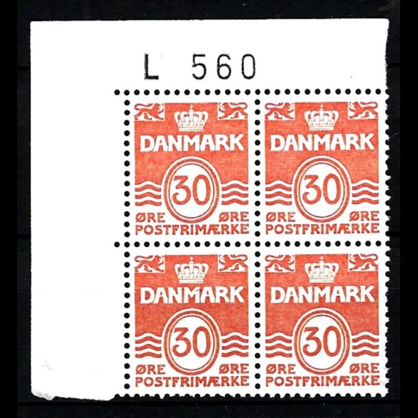 Danmark postfrisk marginalblok L560