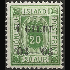 Island postfrisk AFA 15B