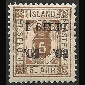 Island postfrisk AFA 12B