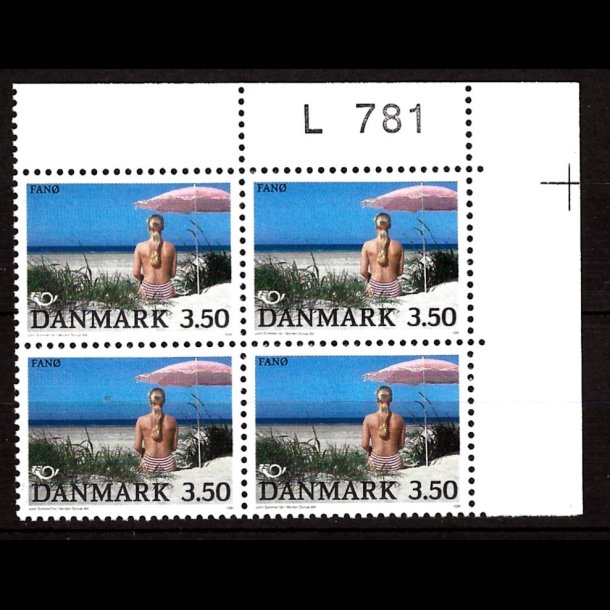 Danmark postfrisk marginalblok L781