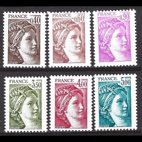 Frankrig postfrisk AFA 2291-2296