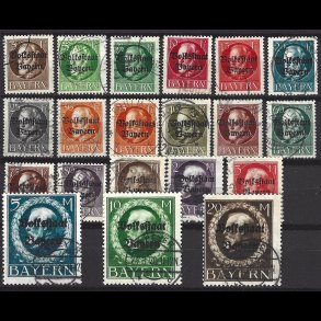 Bayern AFA 117-136 stemplet AFA 1.370,00