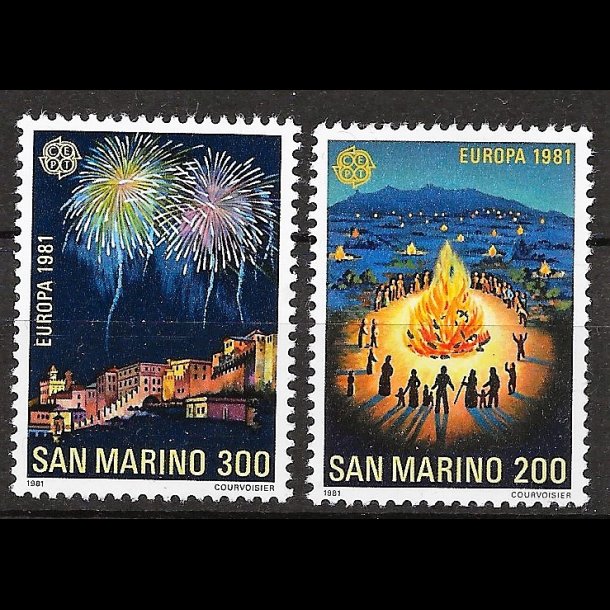 San Marino postfrisk AFA nr. 1197-1198