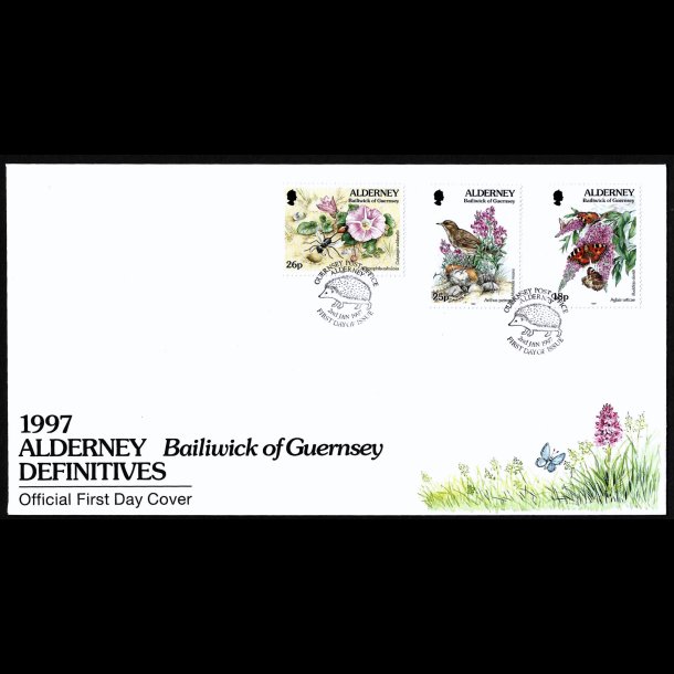 Alderney AFA 100-102 FDC