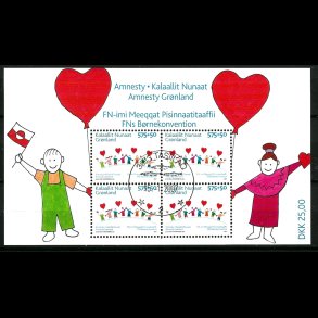 Gr�nland stemplet miniark AFA 483