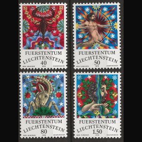 Liechtenstein postfrisk AFA nr. 709-712