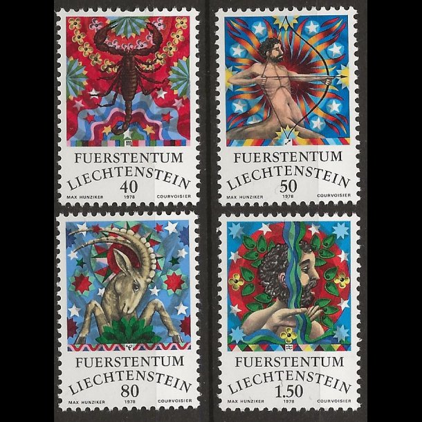 Liechtenstein postfrisk AFA nr. 709-712