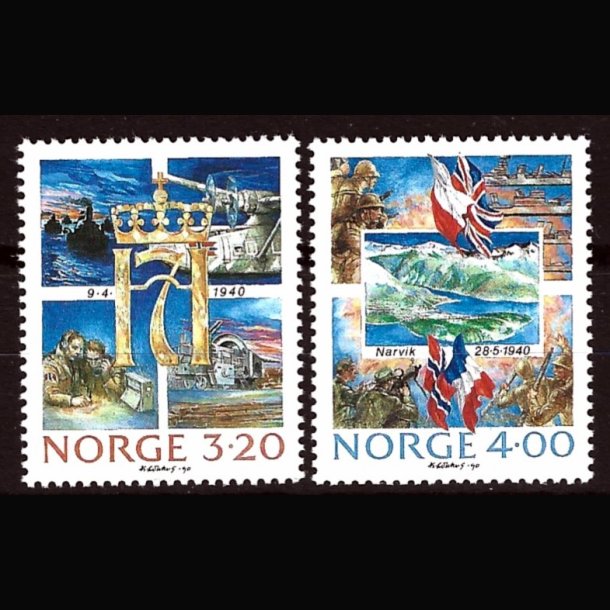 Norge postfrisk AFA 1040-1041