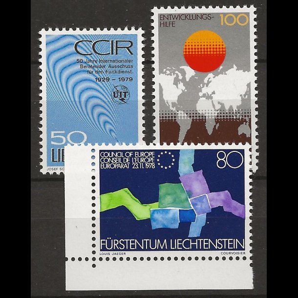 Liechtenstein postfrisk AFA nr. 724-726