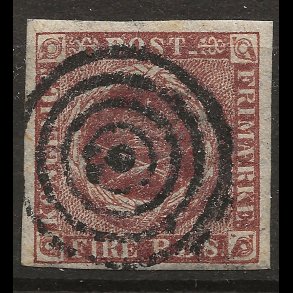 Danmark AFA 1 - 4 RBS Thiele Ia flot m�rke med flot stumpt stempel-1003