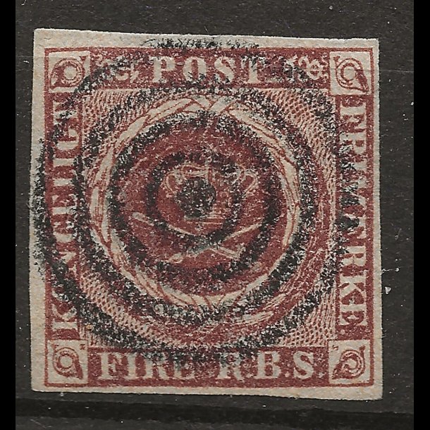 Danmark AFA 1 - 4 RBS Thiele Ia pnt mrke med pnt stumt stempel-1004