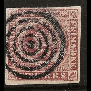 Danmark AFA 1 - 4 RBS Thiele Ia flot m�rke med flot stumpt stempel-1014