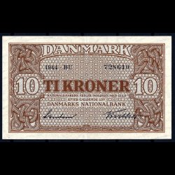 Danmark 10-kroner 1944-BU Sieg 120 kval. AU/0-01, flot!!