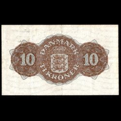 Danmark 10-kroner 1944-BX Sieg 120 kval. 01/EF, flot!!