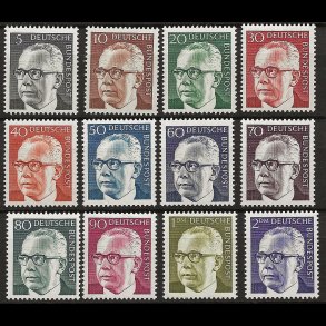 Vesttyskland Tyskland AFA nr. 1600-1611