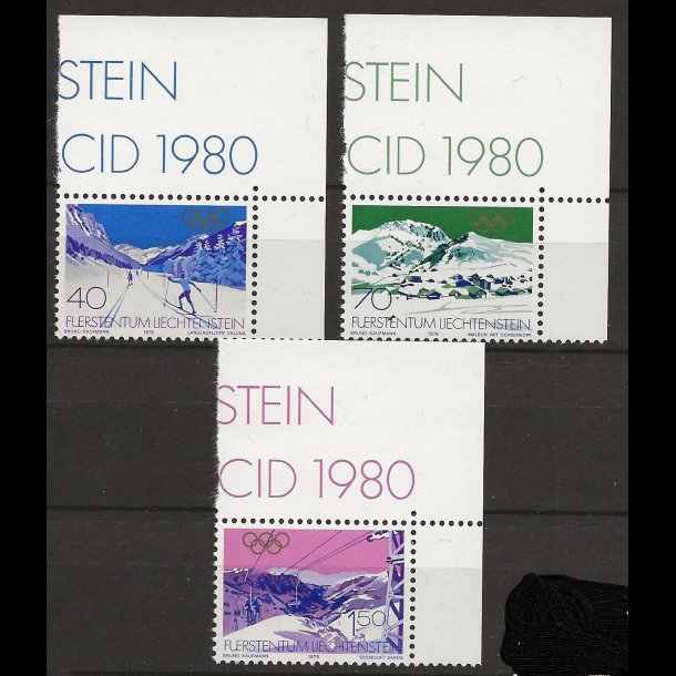 Liechtenstein postfrisk AFA nr. 731-733