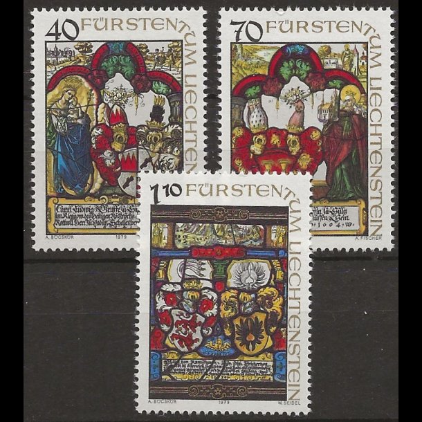 Liechtenstein postfrisk AFA nr. 727-729