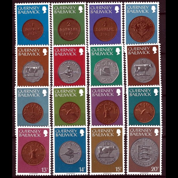 Guernsey postfrisk AFA 166-181