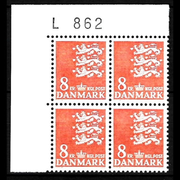 Danmark postfrisk marginalblok L862