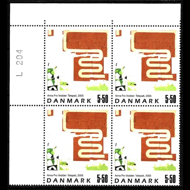 Danmark postfrisk marginalblok L1204