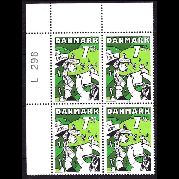 Danmark postfrisk marginalblok L1298