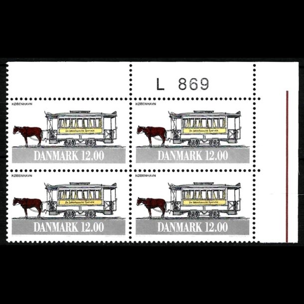Danmark postfrisk marginalblok L869