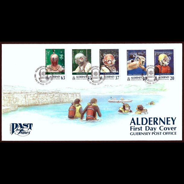 Alderney AFA 116-120 FDC