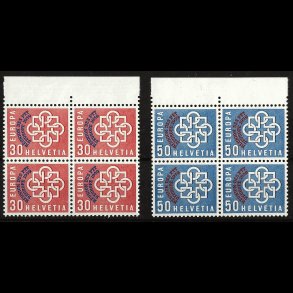 Schweiz AFA 681-682 4-blokke postfriske AFA kr. 1.200,00