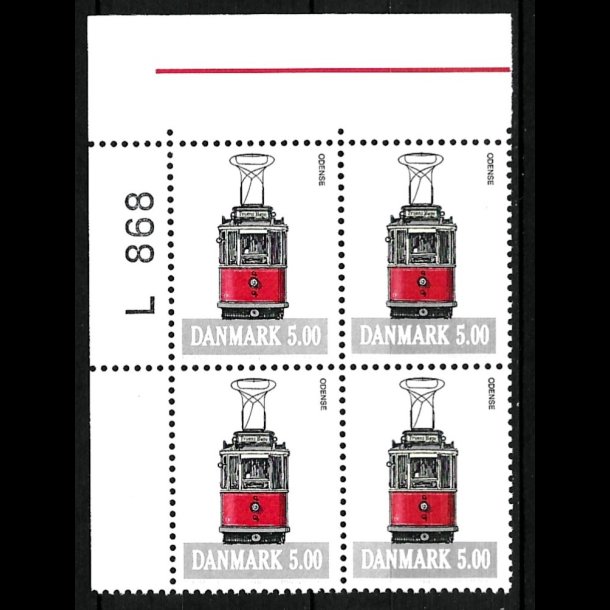 Danmark postfrisk marginalblok L868