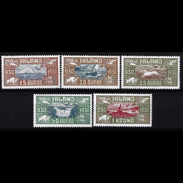 Island AFA 142-146 postfrisk AFA 3.500,00