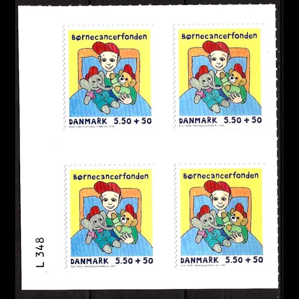 Danmark postfrisk marginalblok L1348