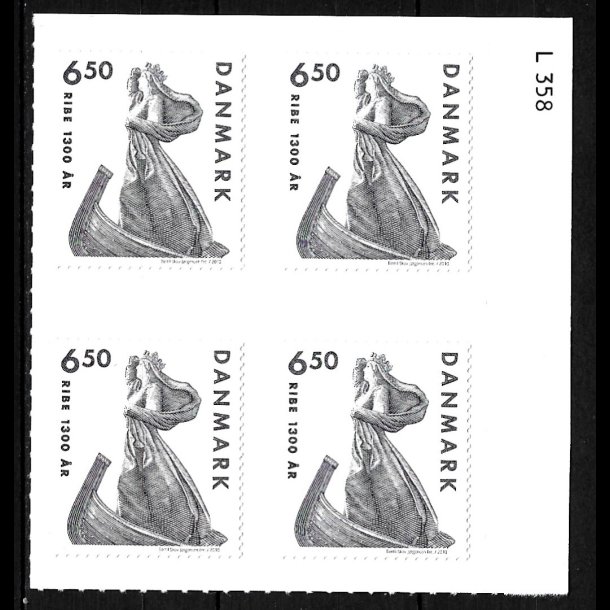 Danmark postfrisk marginalblok L1358