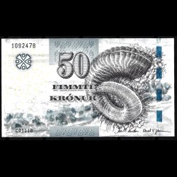 F�r�erne 50-kroner 2011 kval. UNC/0 ufoldet flot!!