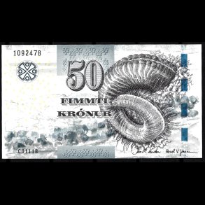 F�r�erne 50-kroner 2011 kval. UNC/0 ufoldet flot!!