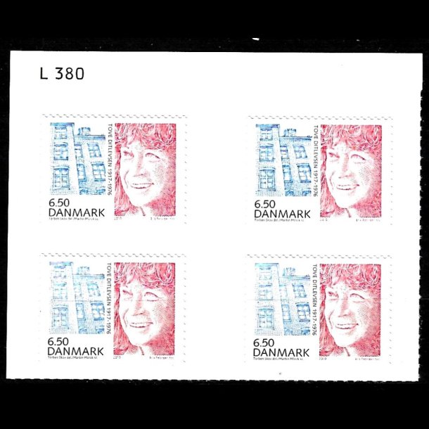 Danmark postfrisk marginalblok L1380