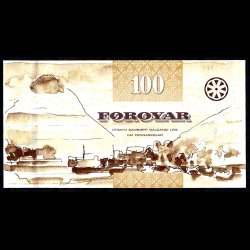 F�r�erne 100-kroner 2011-CO kval. UNC/0 ufoldet flot!!
