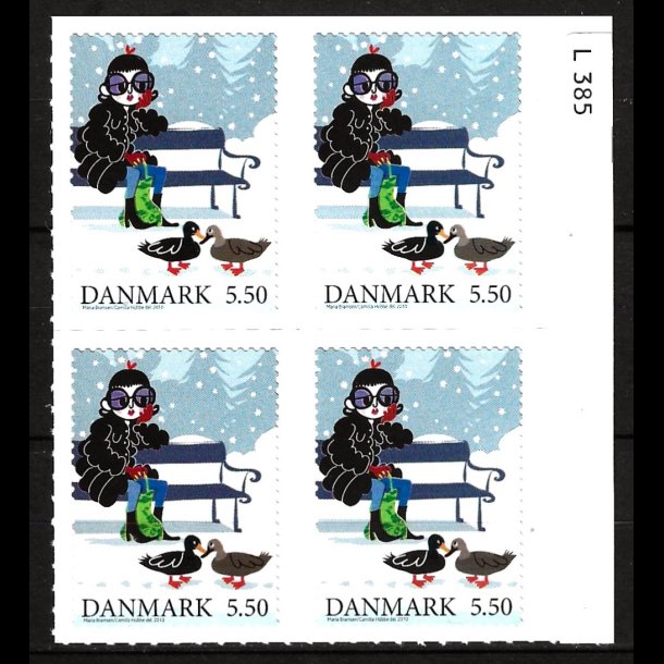 Danmark postfrisk marginalblok L1385