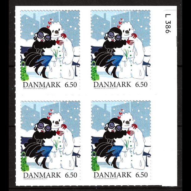 Danmark postfrisk marginalblok L1386